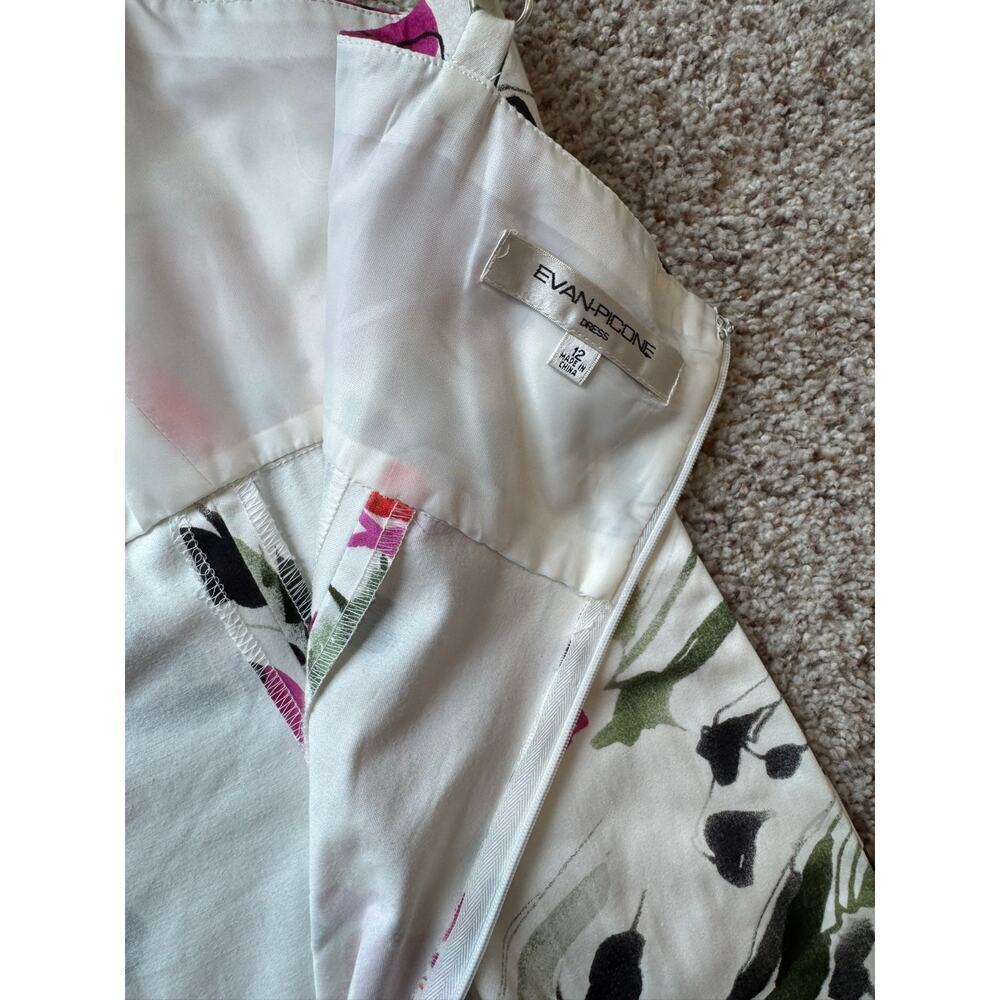 Evan-Picone size women's 12, summer floral dress - Picture 7 of 8